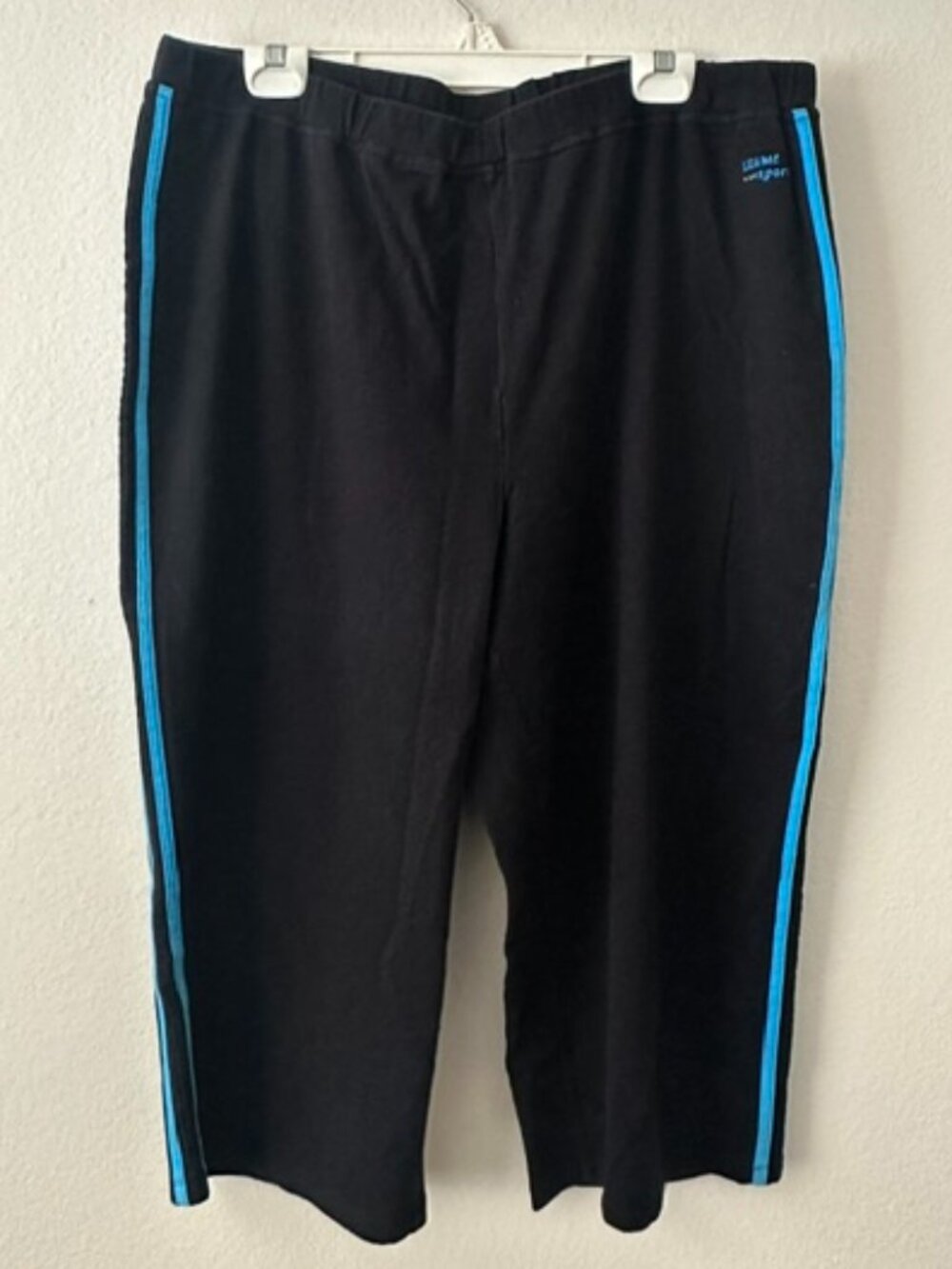 Liz & Me Sport Blue and Black Exercise Pants | 1X